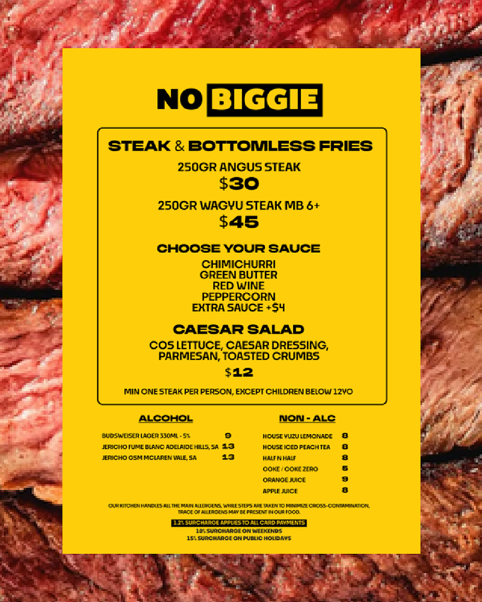 Menu, No Biggie