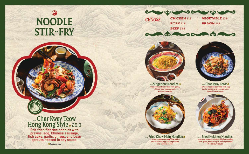 Menu, Mandarin Duck Tea Tree Plaza