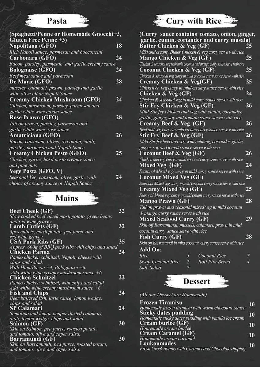 Menu, Jun & Nov