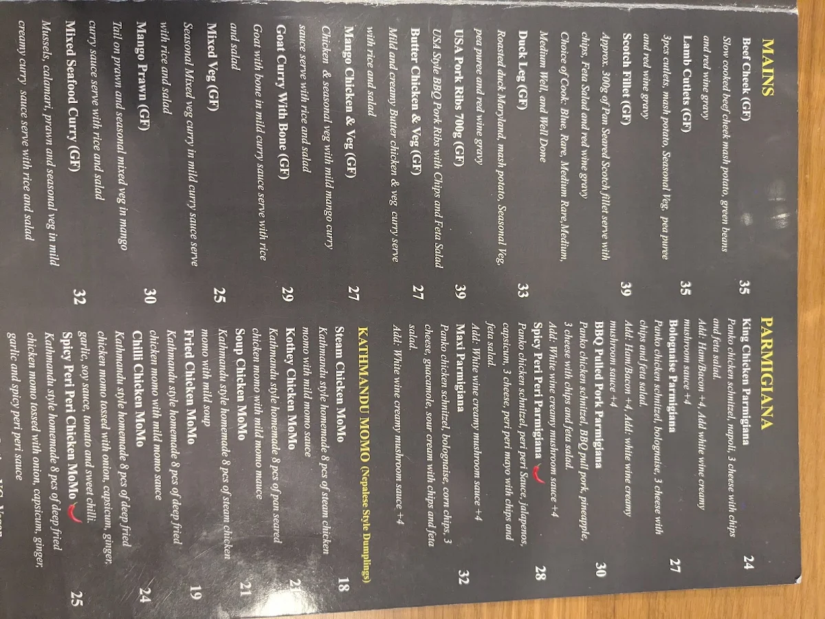 Menu, Jun & Nov