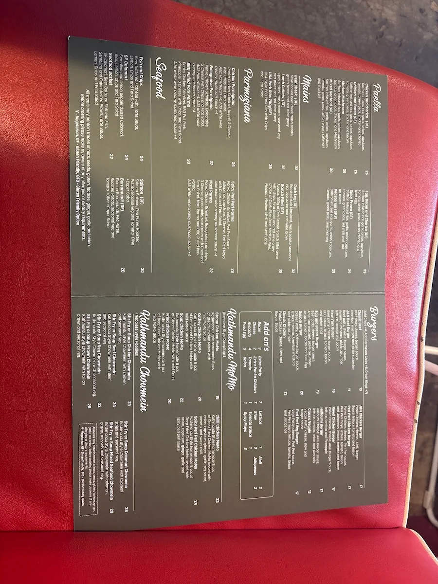 Menu, Jun & Nov