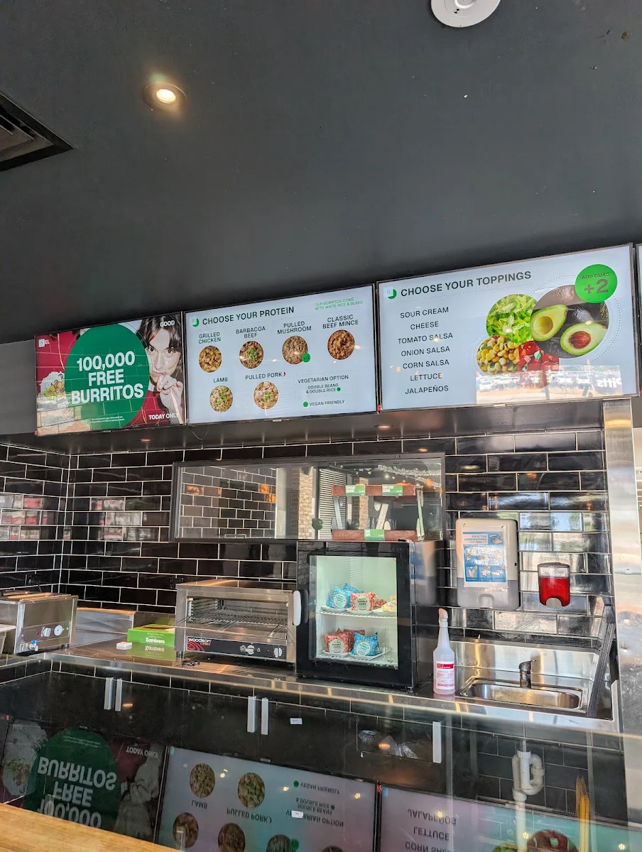 Menu, Zambrero Midland