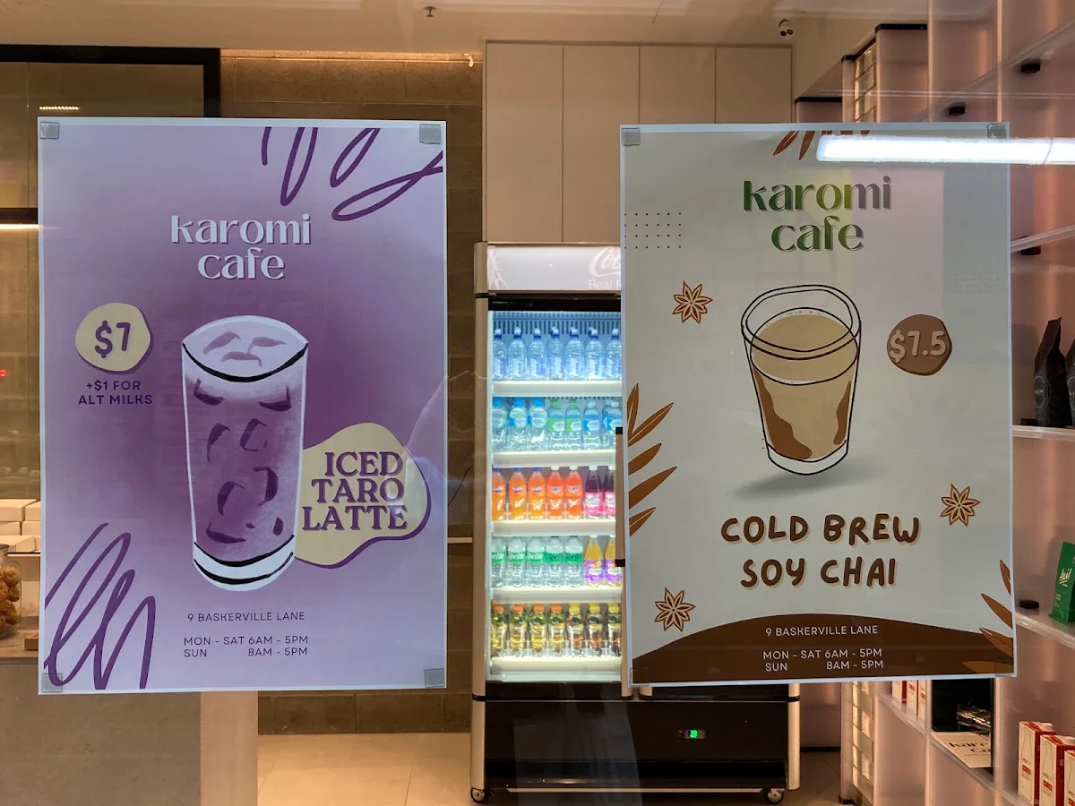 Menu, Karomi Cafe - Baskerville Lane