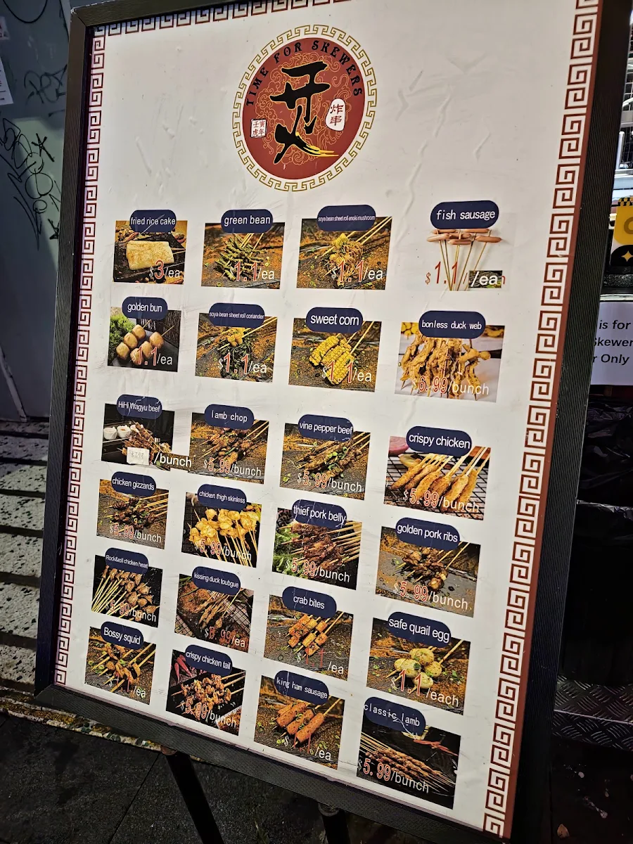 Menu, Time For Skewers