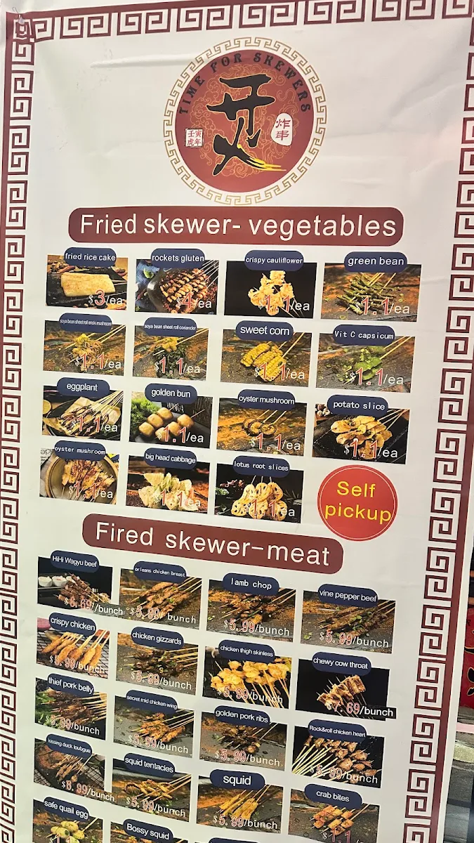 Menu, Time For Skewers