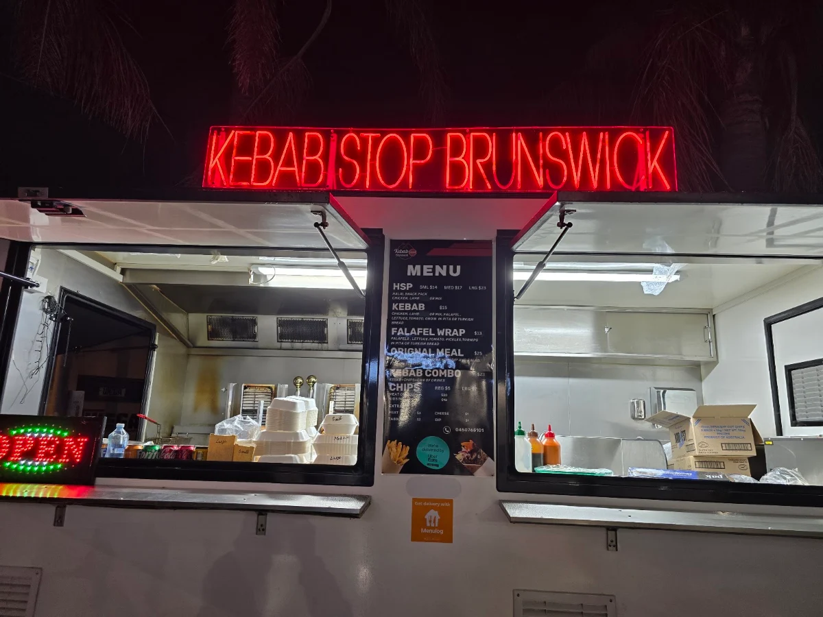 Menu, Kebab stop brunswick