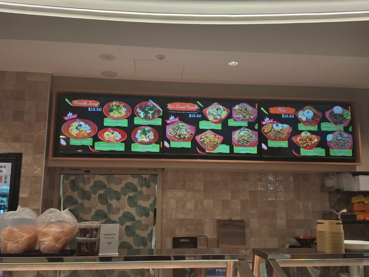 Menu, Hay's Asian Corner