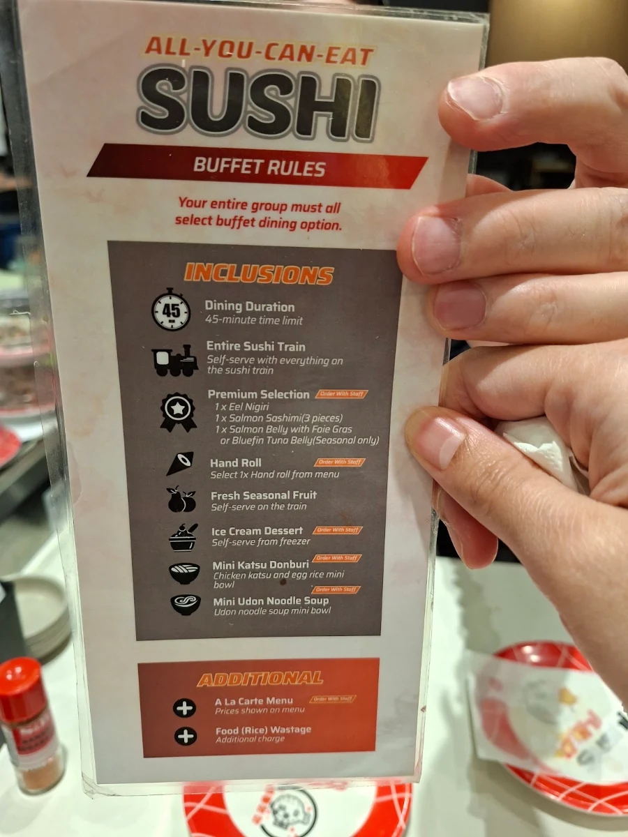 Menu, OOH Sushi