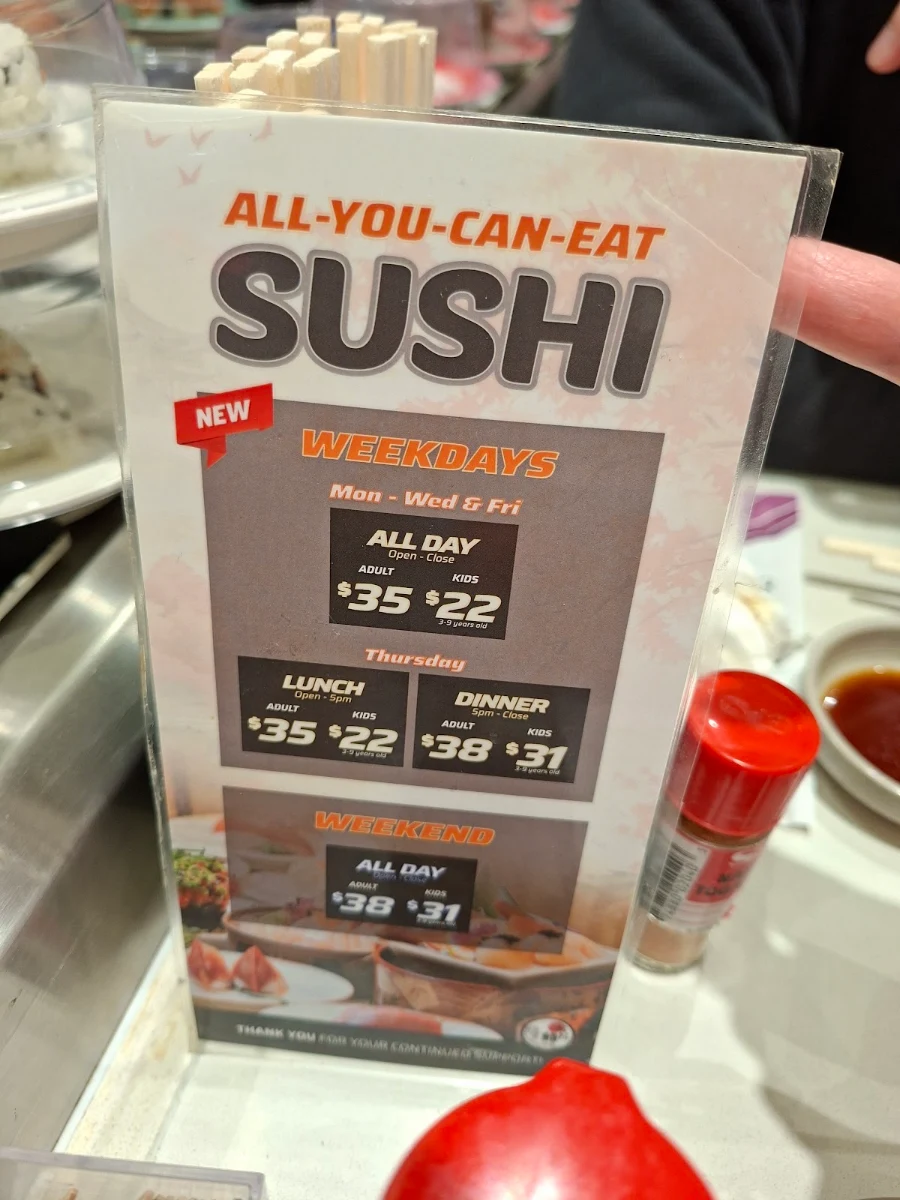 Menu, OOH Sushi