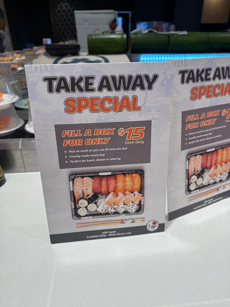 Menu, OOH Sushi