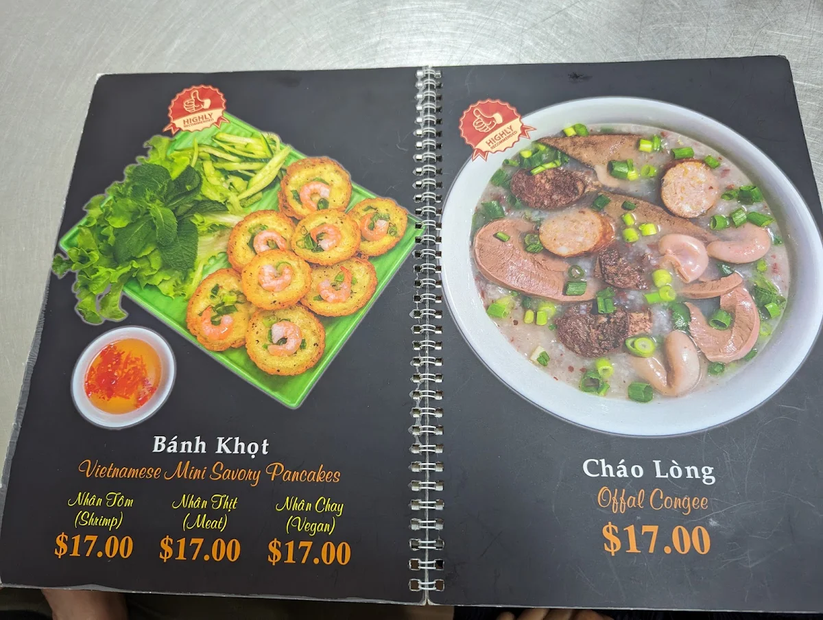 Menu, Banh Cuon Kim Thanh Bankstown