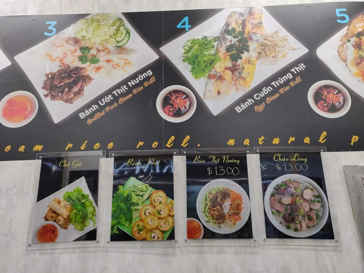 Menu, Banh Cuon Kim Thanh Bankstown