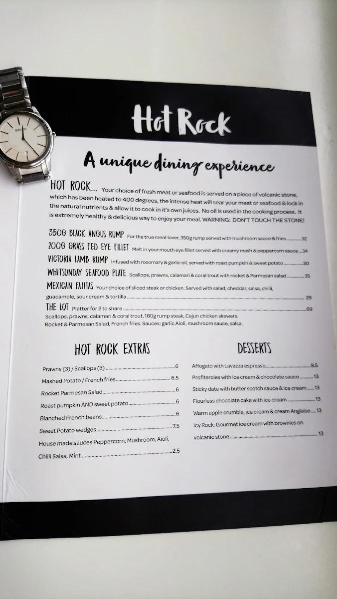Menu, Village Cafe Restaurant & Bar