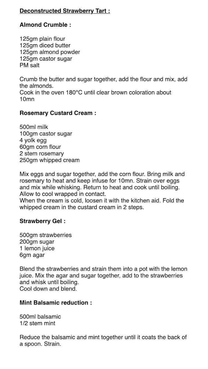 Menu, Village Cafe Restaurant & Bar