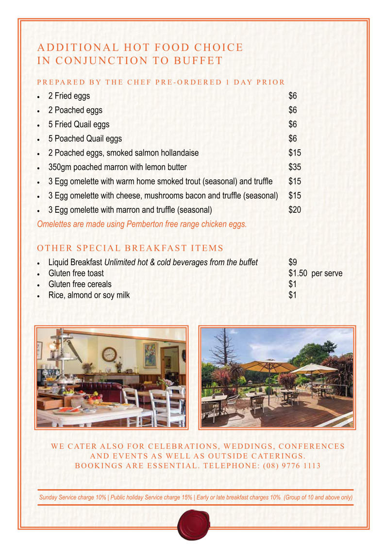 Menu, Chefingo's Restaurant & Wine Lounge