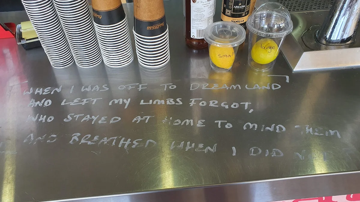 Menu, Max's on the Beach