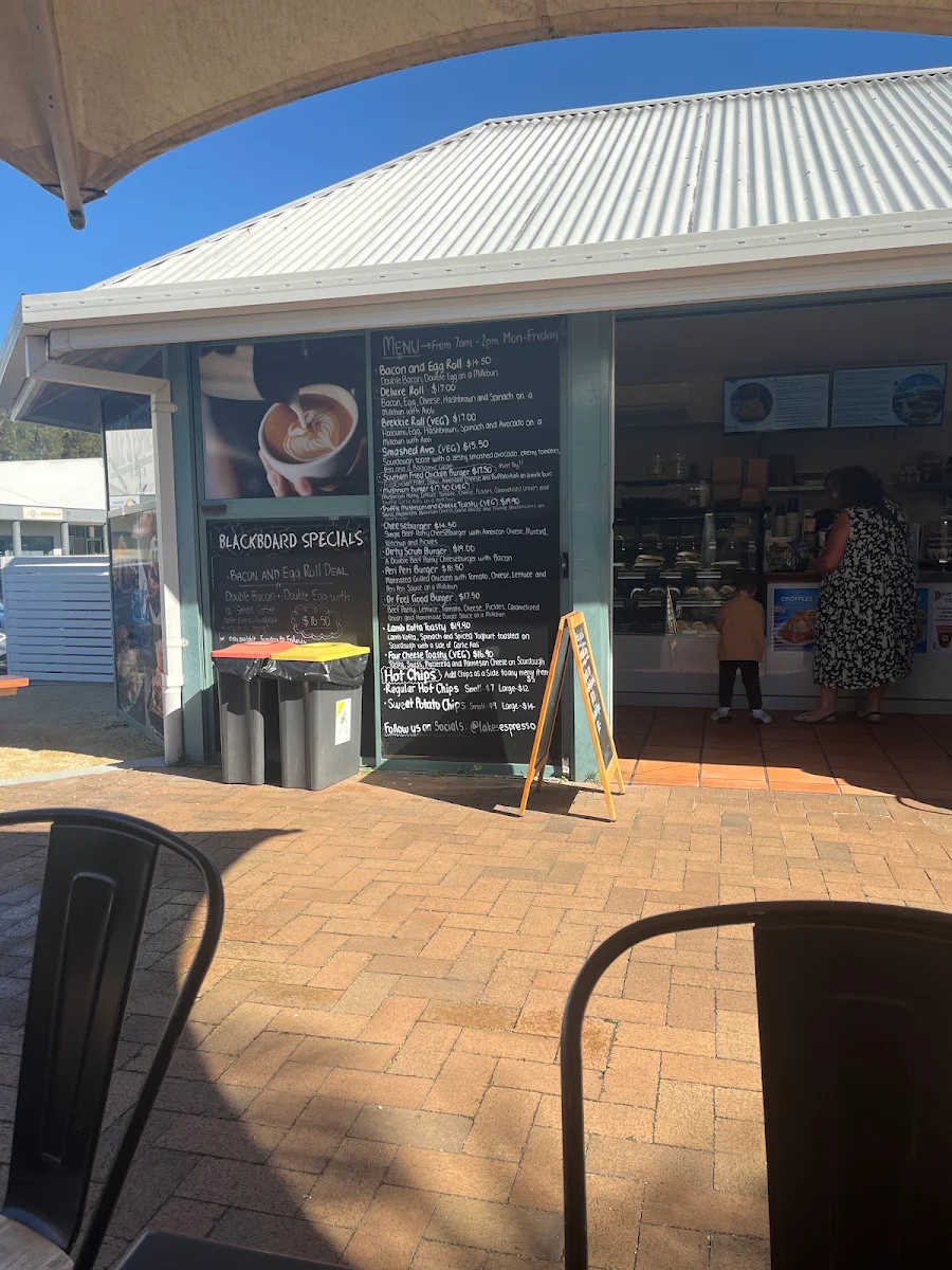 Menu, Lake's Espresso Kanwal Kiosk