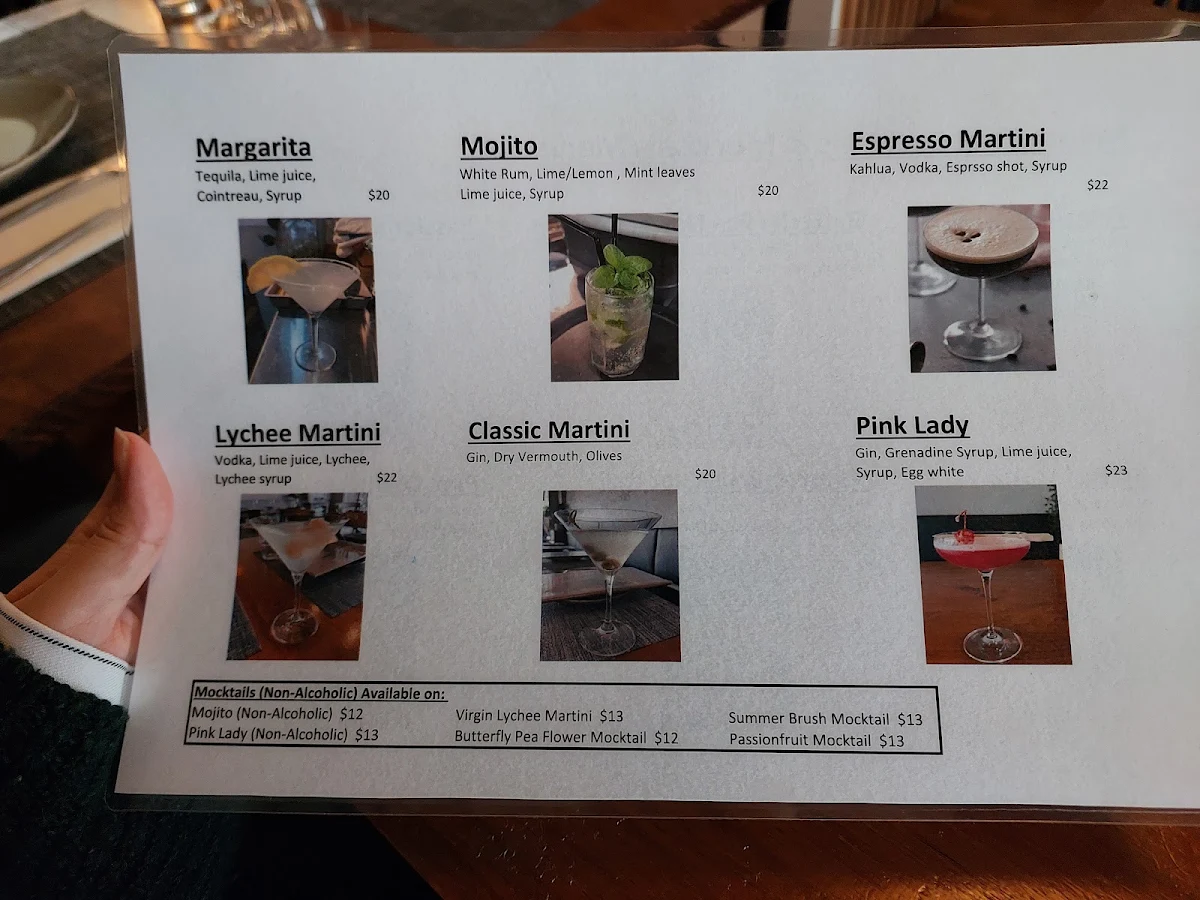 Menu, Niyom Thai Restaurant - Creative Thai Cuisine in Brighton East