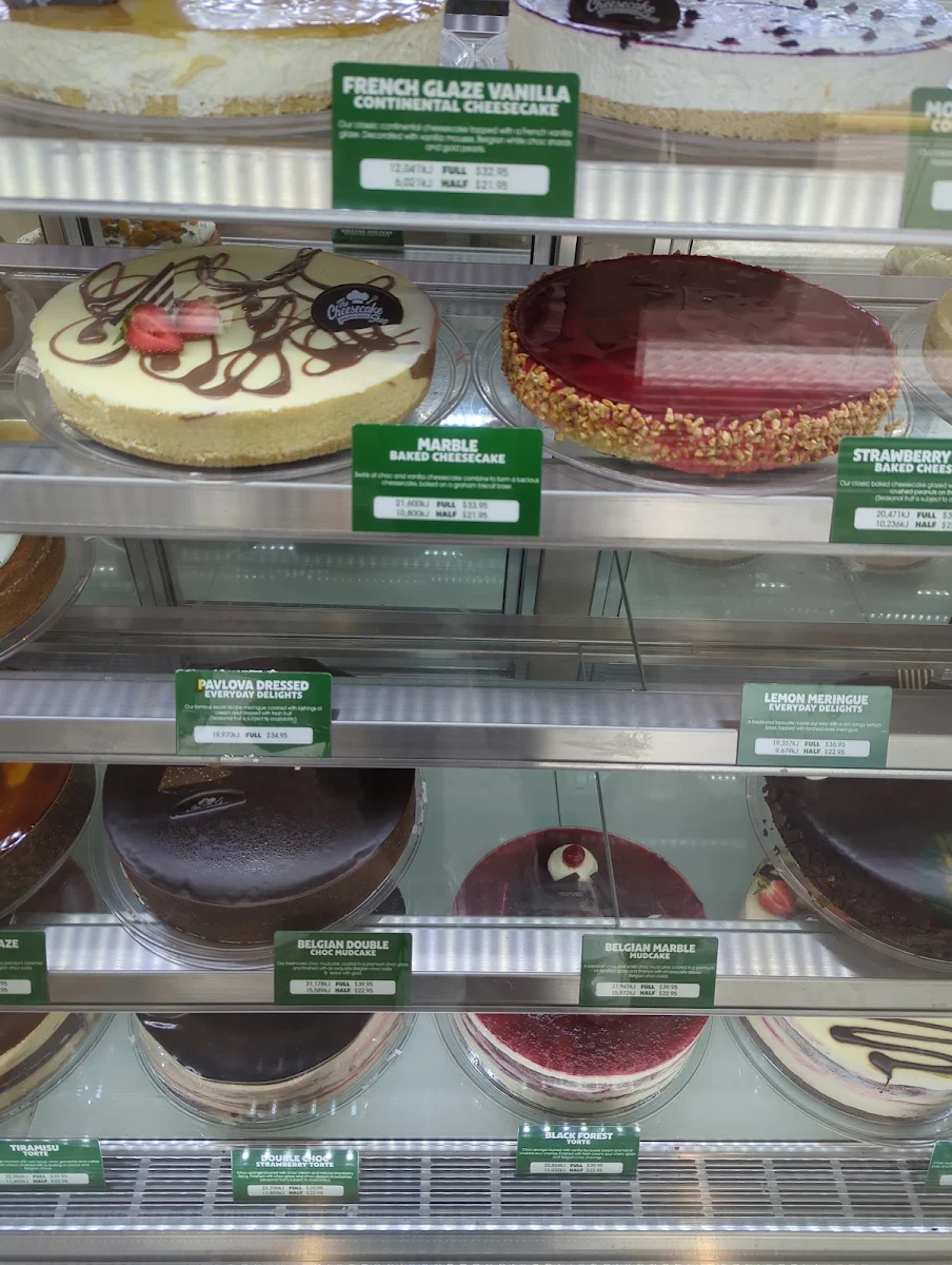 Menu, The Cheesecake Shop Craigieburn