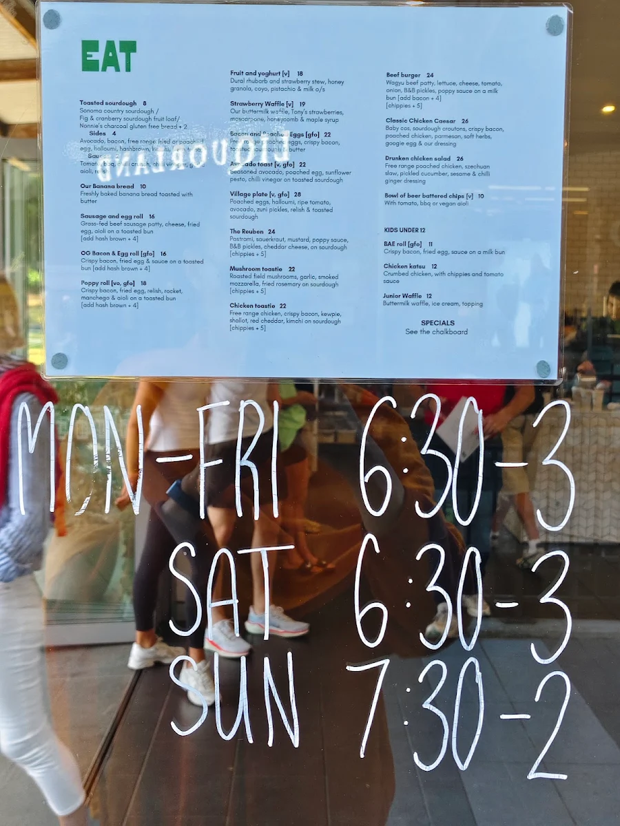 Menu, Poppy Lane