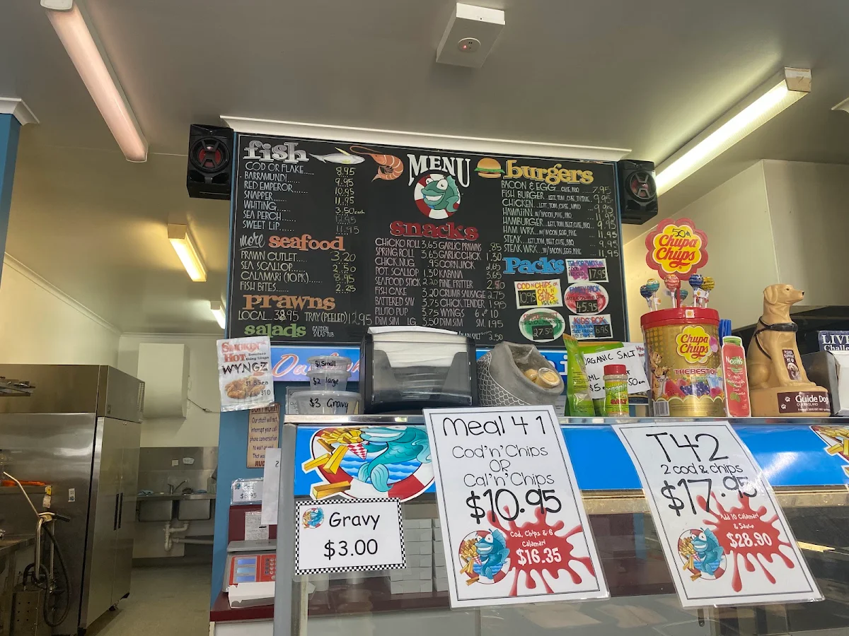 Menu, OUTLOOK Fish'n'Chips TEWANTIN