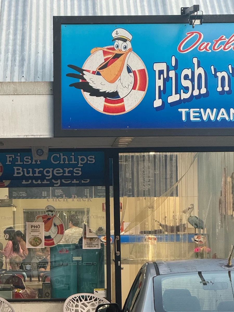 Menu, OUTLOOK Fish'n'Chips TEWANTIN