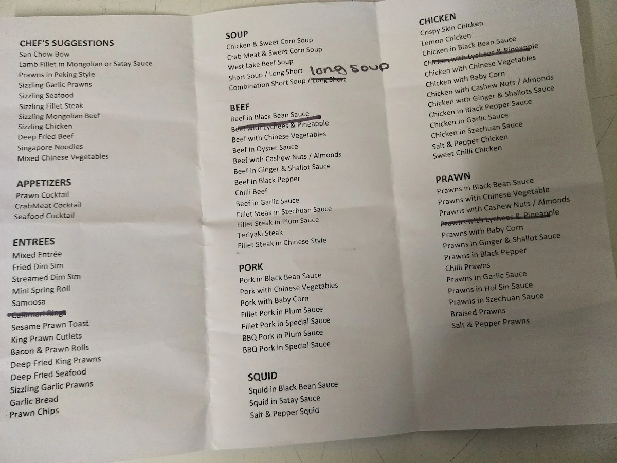 Menu photo 1