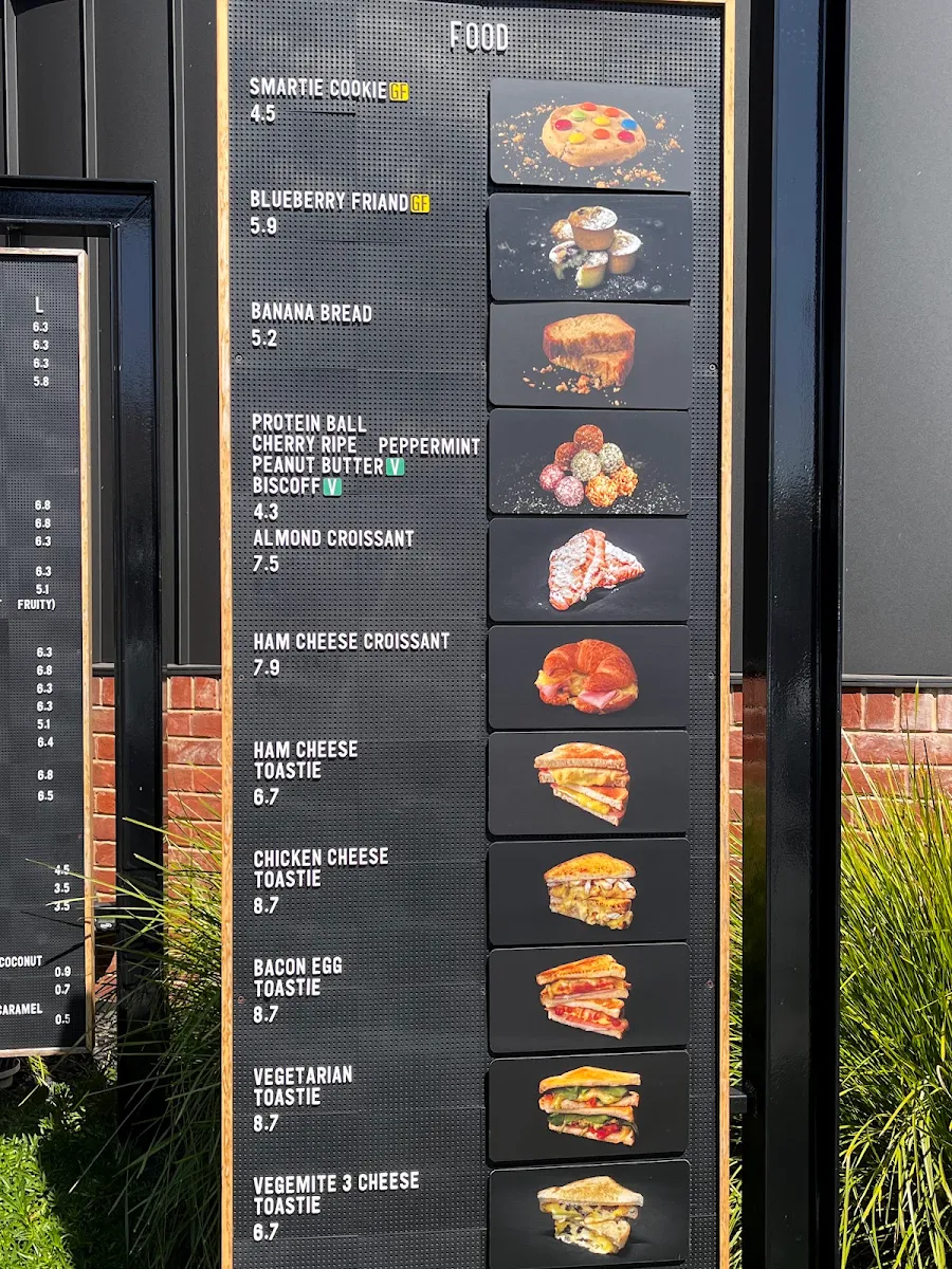 Menu, First Things First Coffee