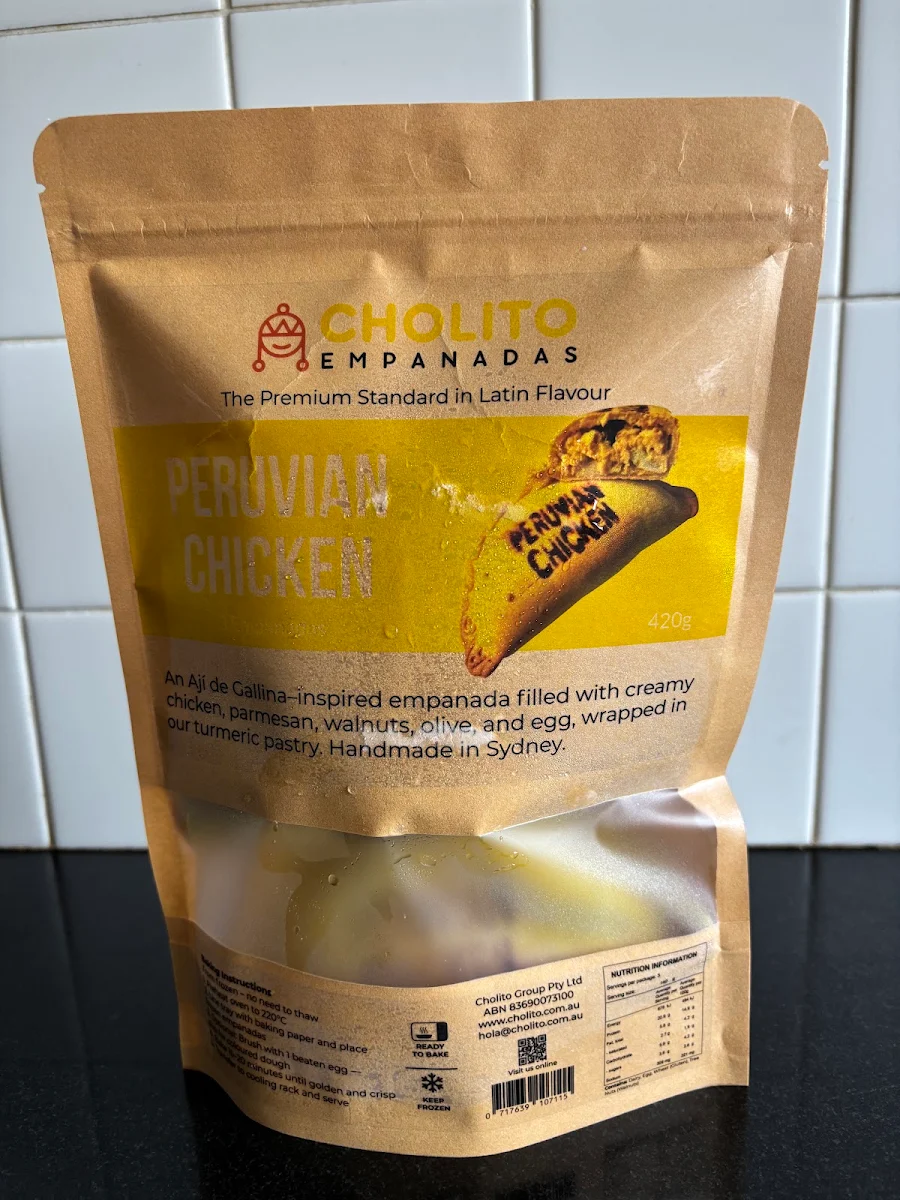 Menu, Cholito Empanadas