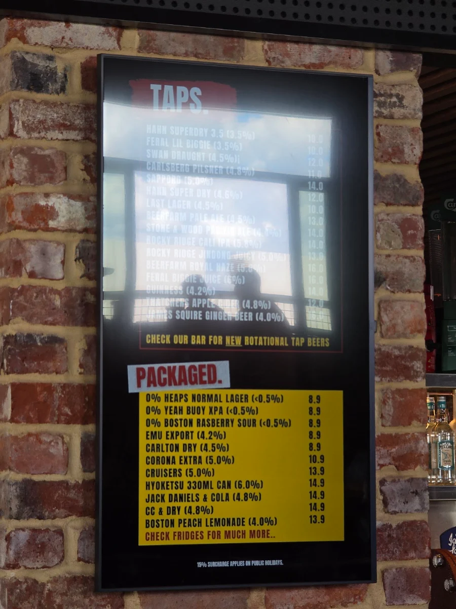Menu, Last Slice Midland