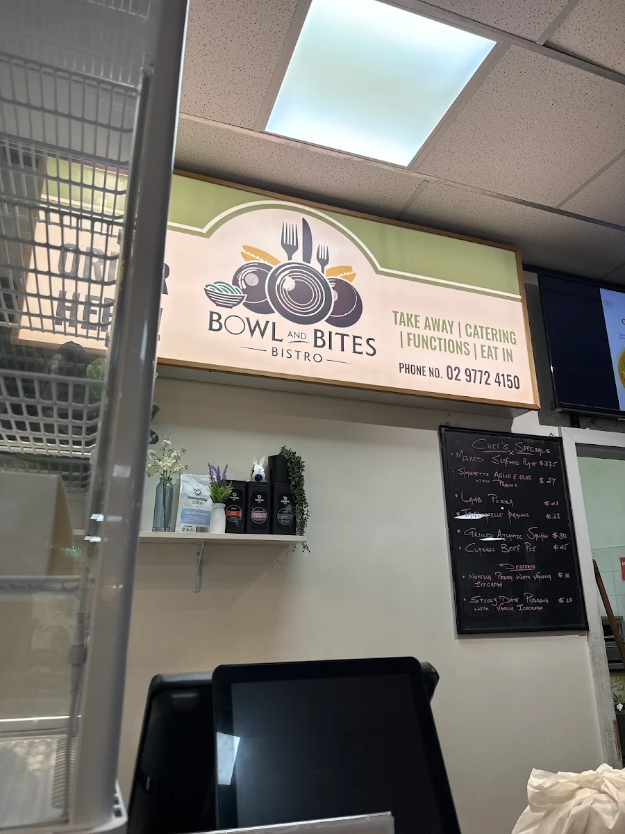 Menu, Bowl and Bites Bistro