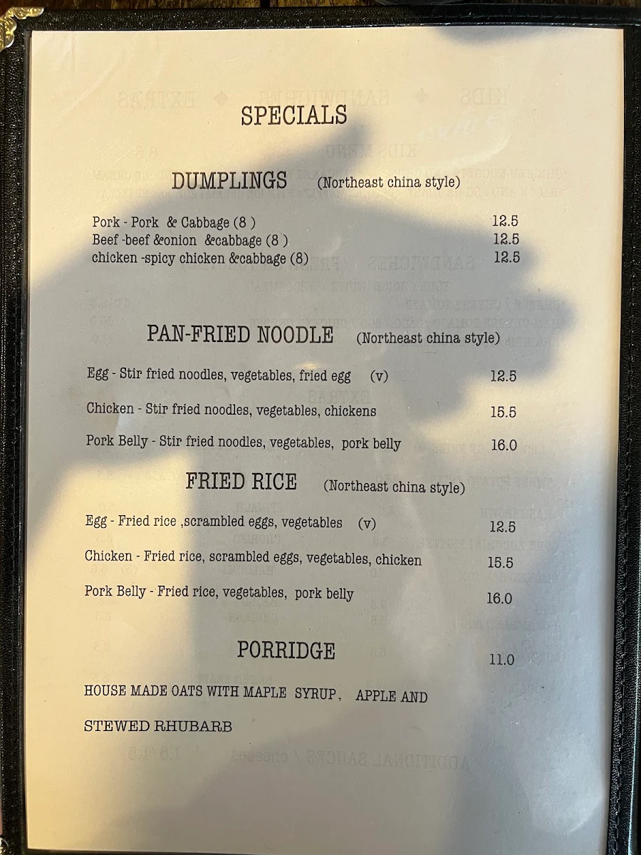 Menu, The Lott Cafe Robina