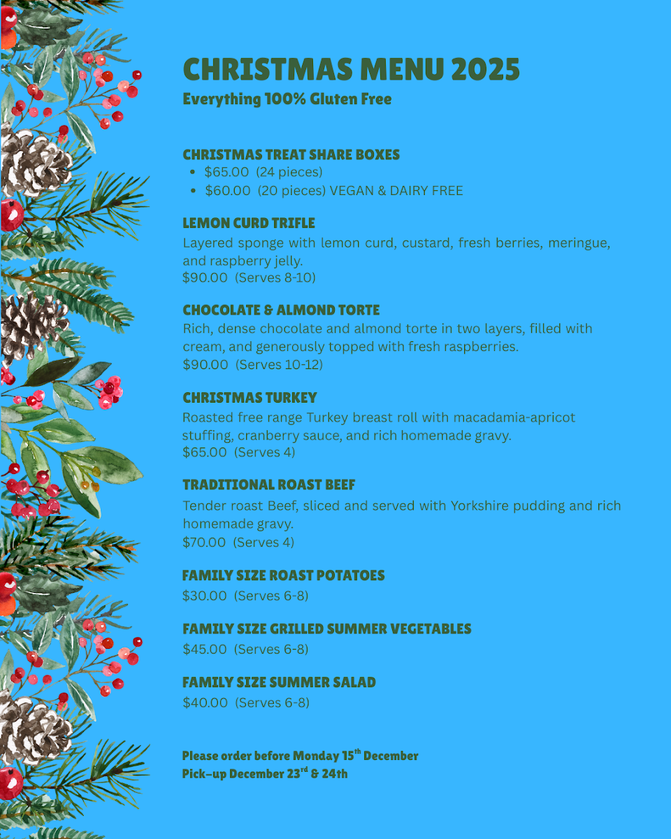 Menu, The Pantry at Cooby