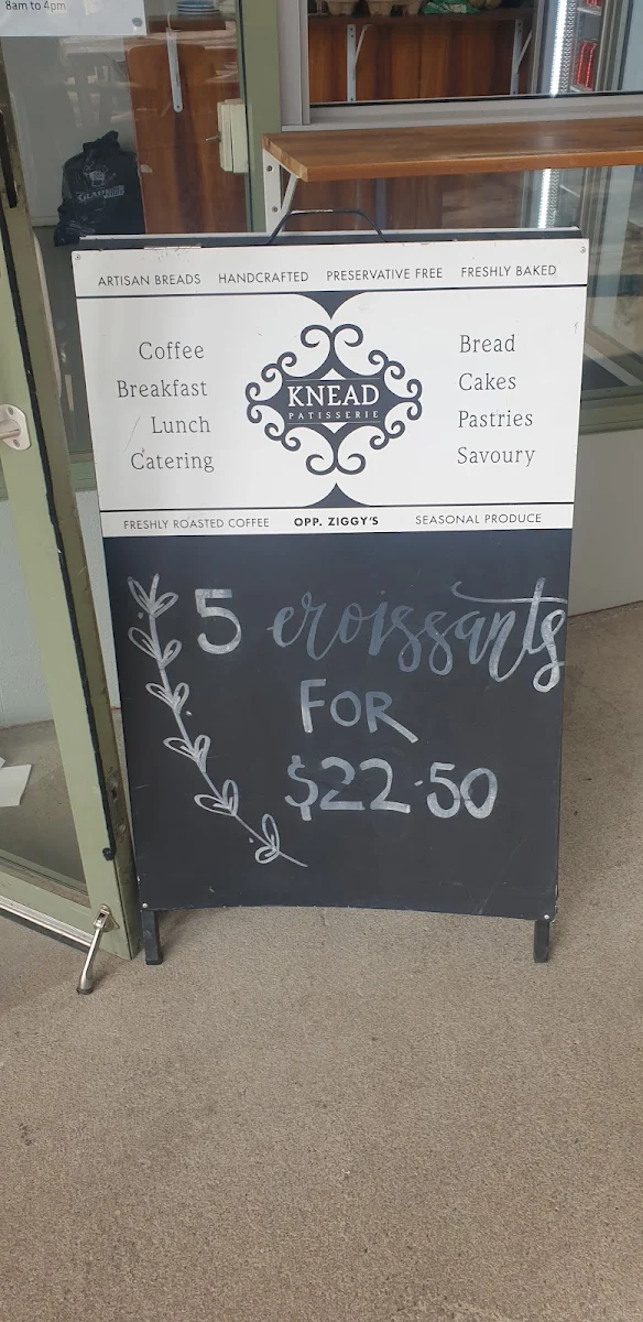 Menu, Knead Patisserie