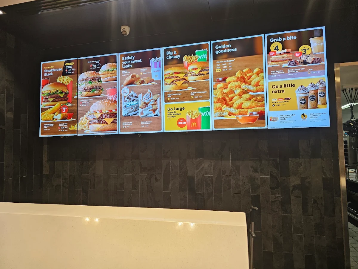 Menu, McDonald's Sunnybank