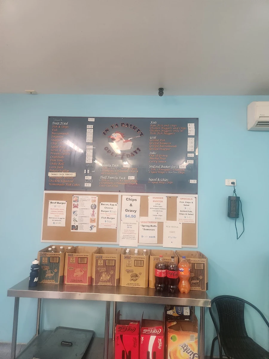 Menu, In Ya Basket