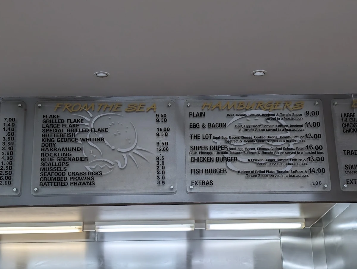Menu, Seafood Delish