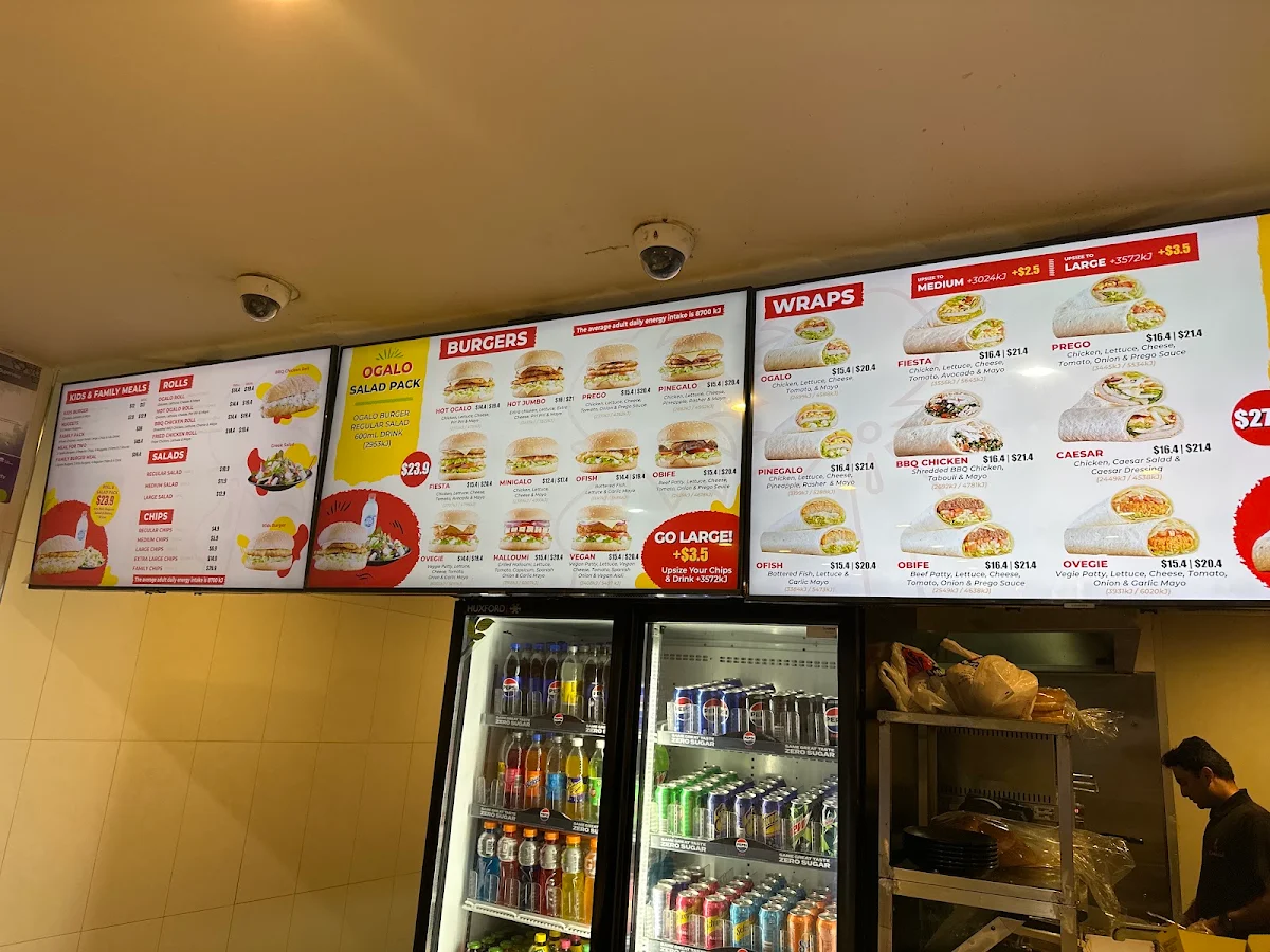 Menu, Ogalo Newtown