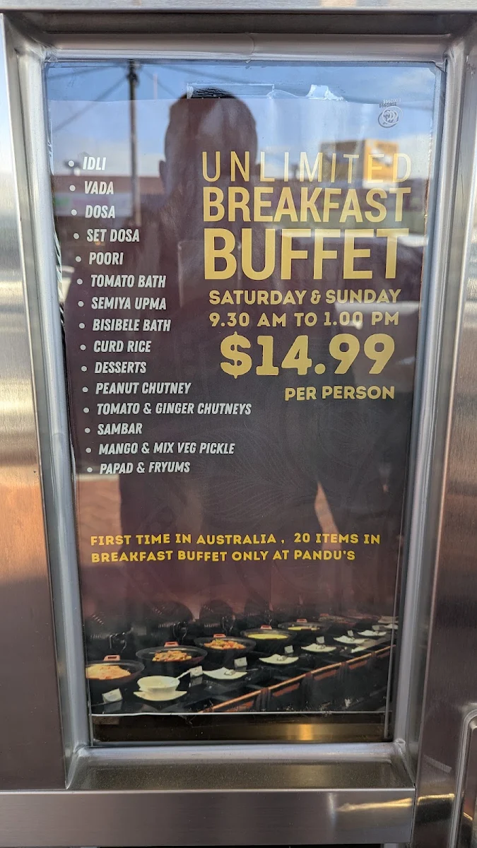 Menu, Pandu's - Clayton