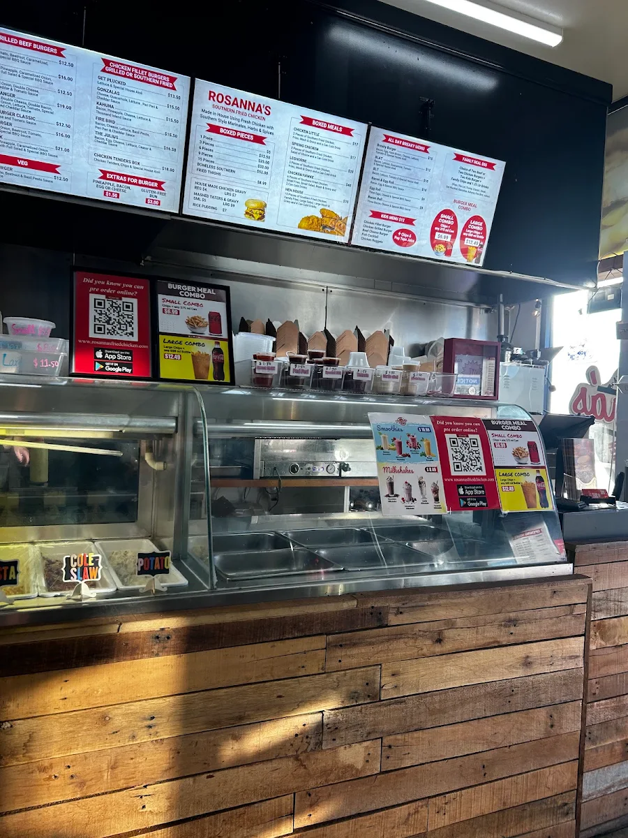Menu, Rosanna's Southern Fried Chicken- Street Food Deli - Kelso