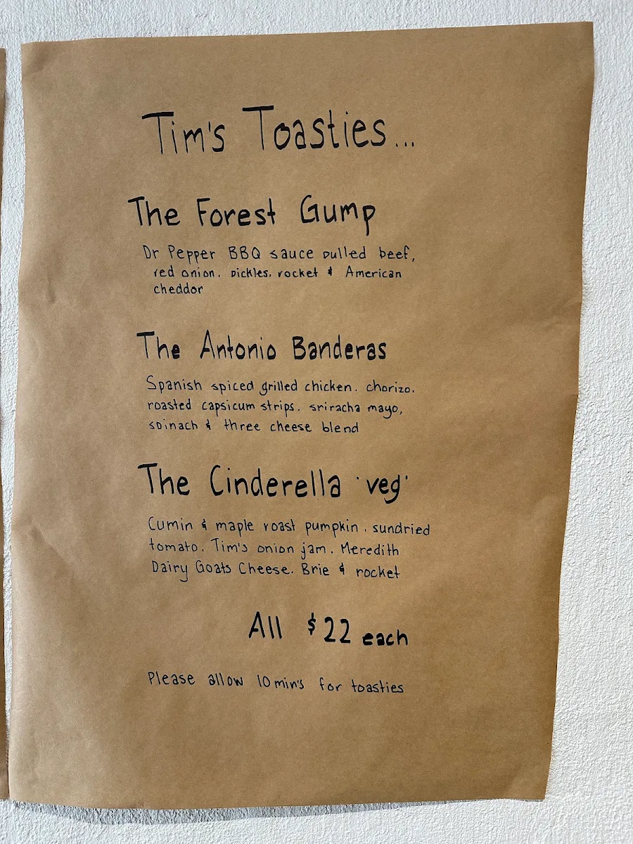 Menu, Hepburn Hamper Co
