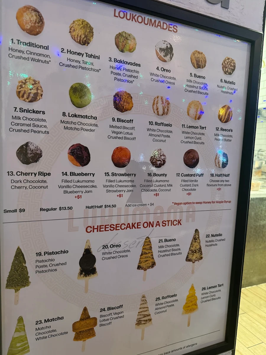 Menu, Lukumama Hawthorn