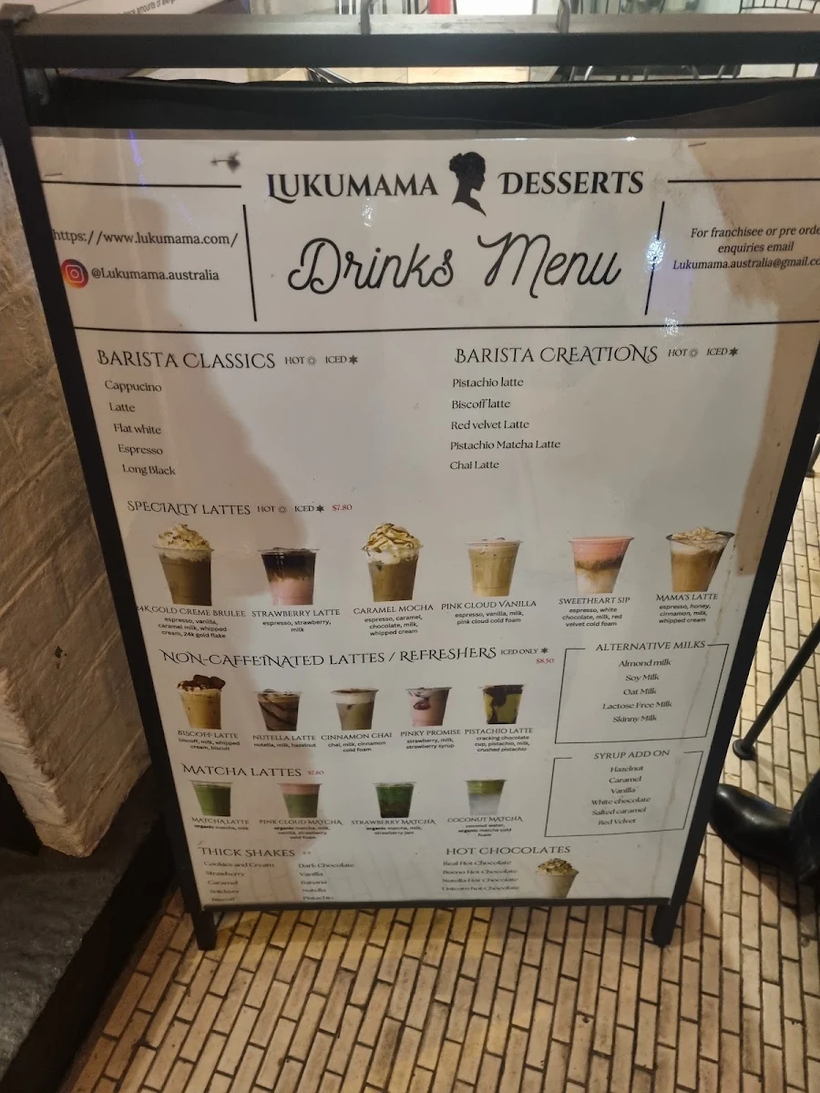 Menu, Lukumama Hawthorn