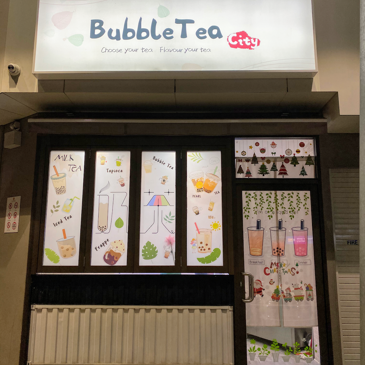 Menu, Bubble Tea City (Hooper Centre)
