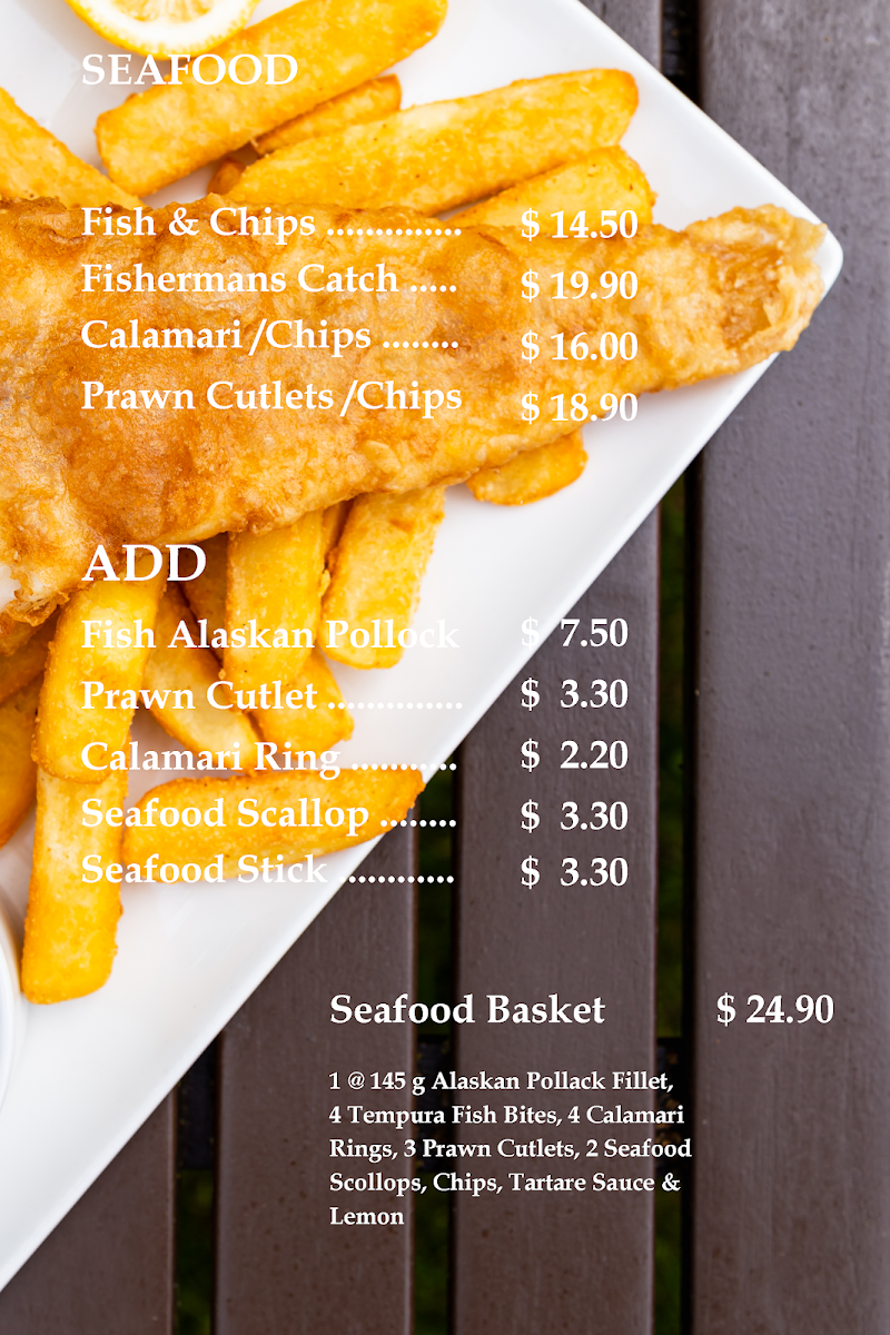 Menu, Christine's Food Services