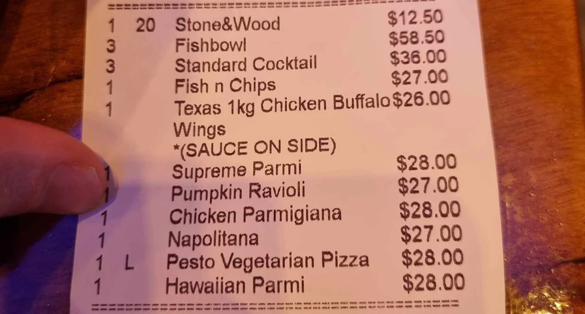 Menu, Wooden Horse Bar and Pizza Hobart