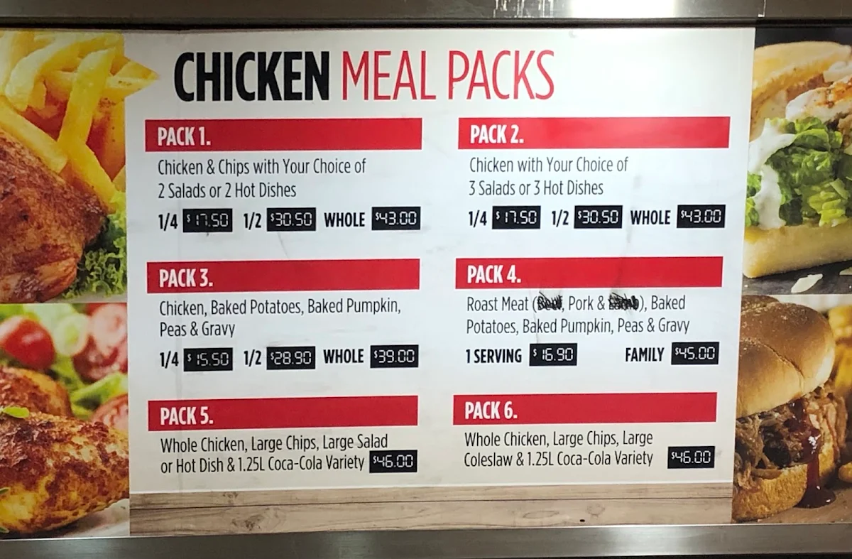 Menu, Portico Chicken