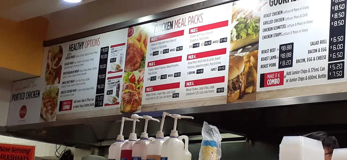 Menu, Portico Chicken