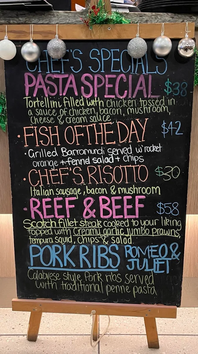 Menu, Taste of Italy Armadale