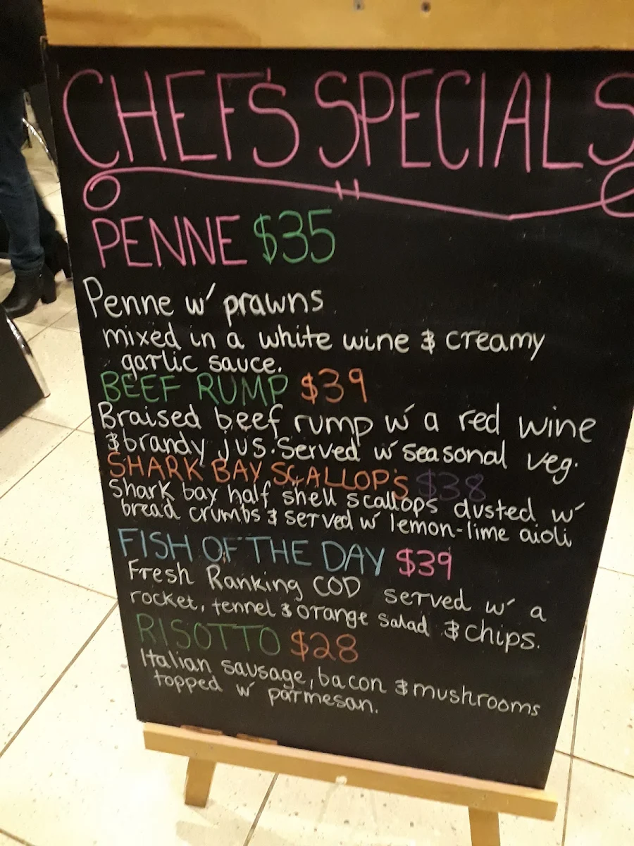 Menu, Taste of Italy Armadale